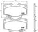 TOYOTA Toyota Landcruiser FJ 80 Front - BRAKE PAD