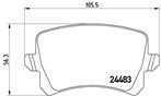 SKODA/VWPASSAT REAR PAD - BRAKE PAD