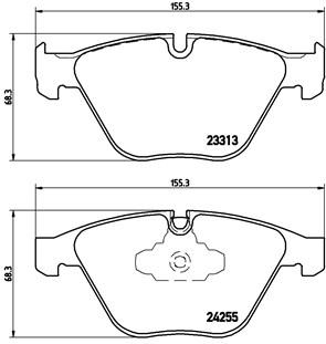 BMW BMW X1/3 SERIES (E90) FRONT PAD - BRAKE PAD