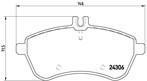 MERCEDES C W204 FRONT PAD - BRAKE PAD