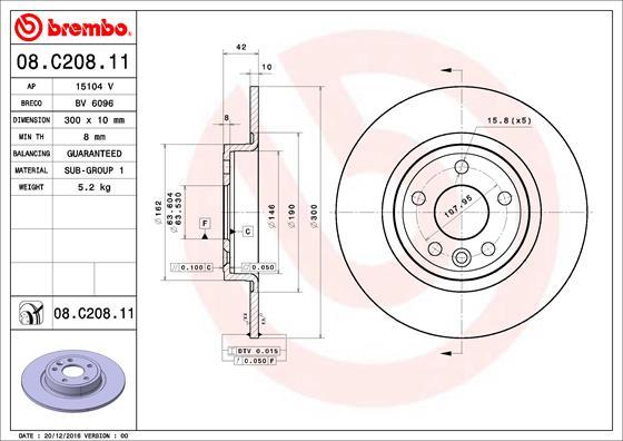 Brembo Rotor - Back/LANDROVER-RANGE ROVER DISCOVERY SPORT L550