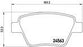 SKODA/VWLAURA TYPE 2 / YETI REAR PAD - BRAKE PAD