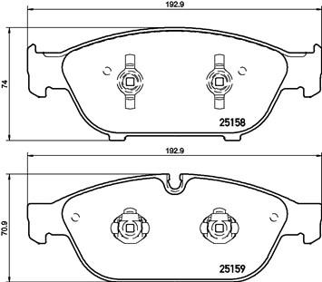 AUDIA3 REAR PAD - BRAKE PAD