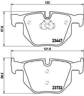 BMW BMW X5 REAR PAD - BRAKE PAD