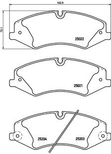 LANDROVER DISCOVERY 4 / SPORTS (2010-2012) FRONT PAD - BRAKE PAD