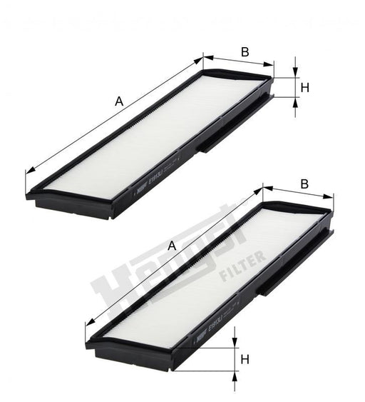 HENGST CABIN FILTERS-MERCEDES W124 PETROL & DIESEL