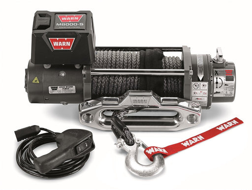 Warn M8000-s Winch with Synthetic Rope