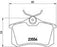 SKODA/VWLAURA TYPE1 REAR - BRAKE PAD
