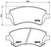 TOYOTA OLD COROLLA FRONT - BRAKE PAD