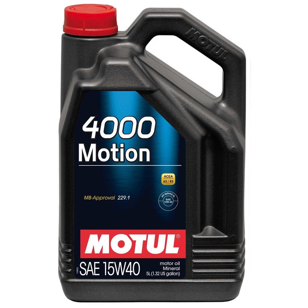 Motul 4000 MOTION PLUS 15W40 Motor Oil 5 Litre