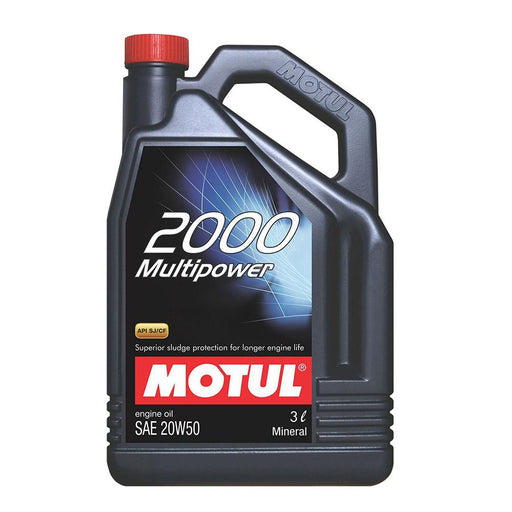 Motul 2000 MULTI POWER 20W50 Motor Oil 3 Litre