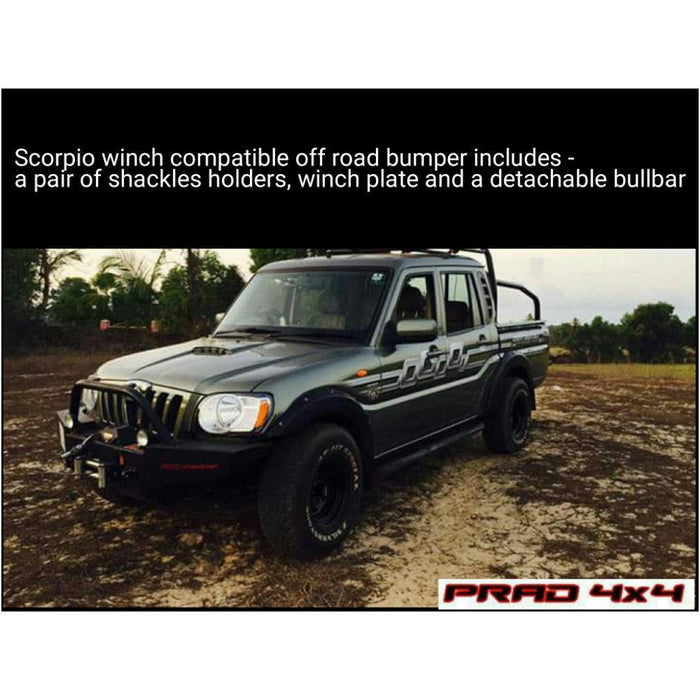 Mahindra Scorpio Front Winch Compatible Bumper - SFW01