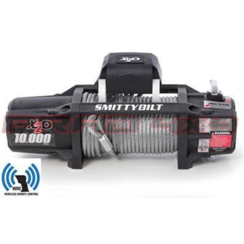 Smittybilt 10000lbs X20 Steel Rope Winch With Wireless Remote