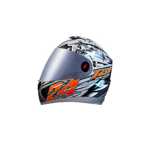 SBA-1 Hovering Glossy Silver Orange Sticker