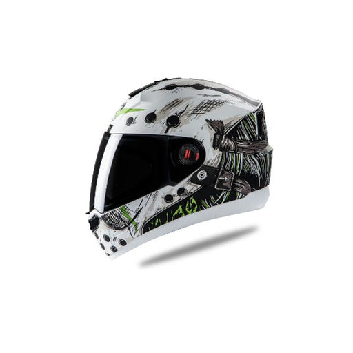 SBA-1 DUNKIN MAT WHITE / GLOSSY WHITE Green Sticker