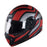 SB-41 Oscar Halo Mat Black With Red
