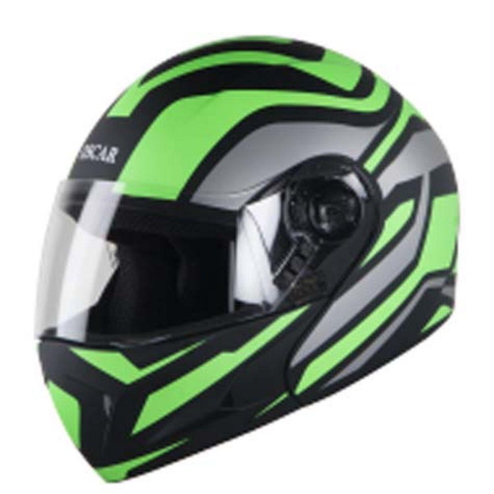 SB-41 Oscar Halo Mat Black With Flo. Green
