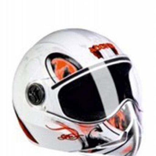 Adonis Eye Glossy White With Orange