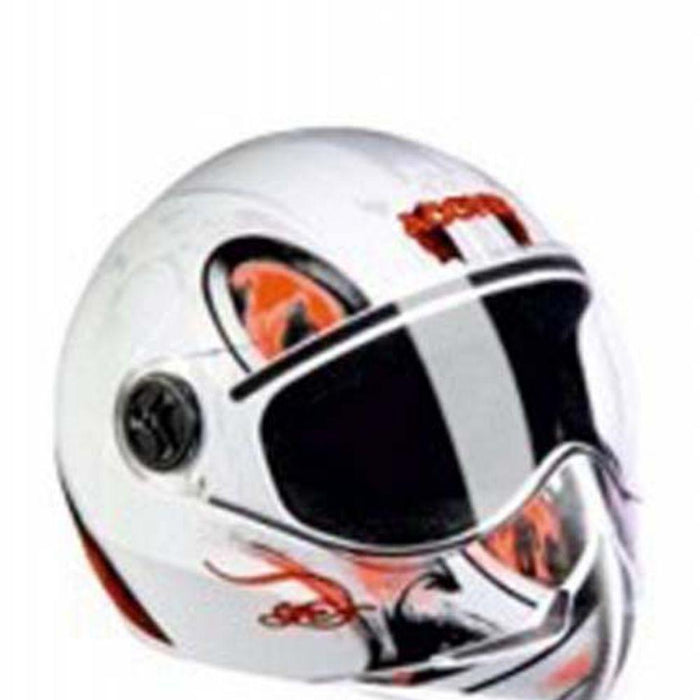 Adonis Eye Glossy White With Orange