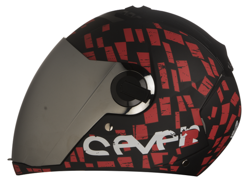 SBA-2 Seven Matt Black With Red