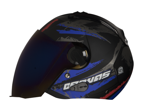 SBA-3 Canvas Matt Black With Blue