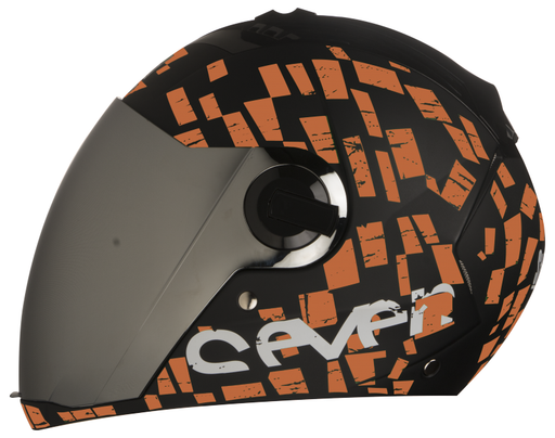 SBA-2 Seven Matt Black With Orange
