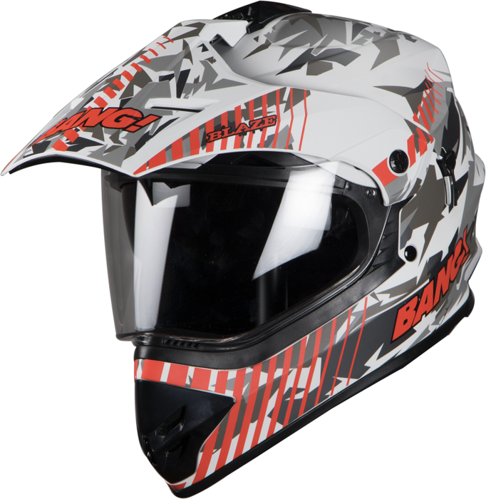 SB-42 Bang Blaze Glossy White With Orange Plus P-Cap